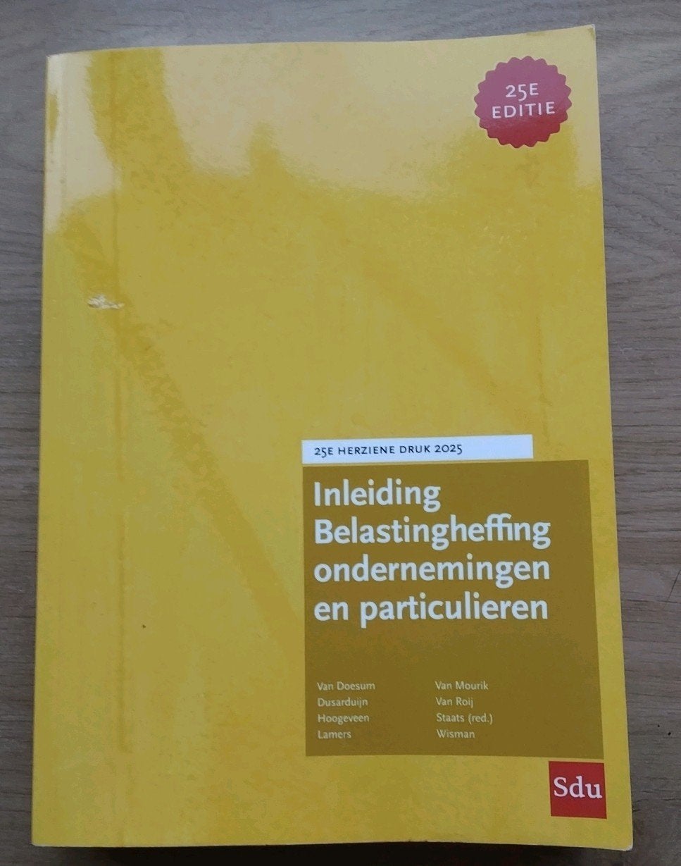 Inleiding Belastingheffing Ondernemingen en Particulieren, Ophalen of Verzenden, Zo goed als nieuw, WO, Van Mourik, Wilkman, Van Doesum, Hoogeveen, Lamers, Dusarduijn