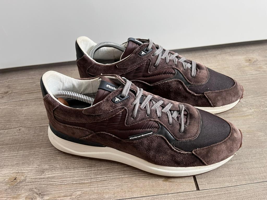 Floris van Bommel Noppi sneakers maat 9.5 / 43.5, Kleding | Heren, Schoenen, Floris van Bommel, Bruin, Floris van Bommel, Ophalen of Verzenden