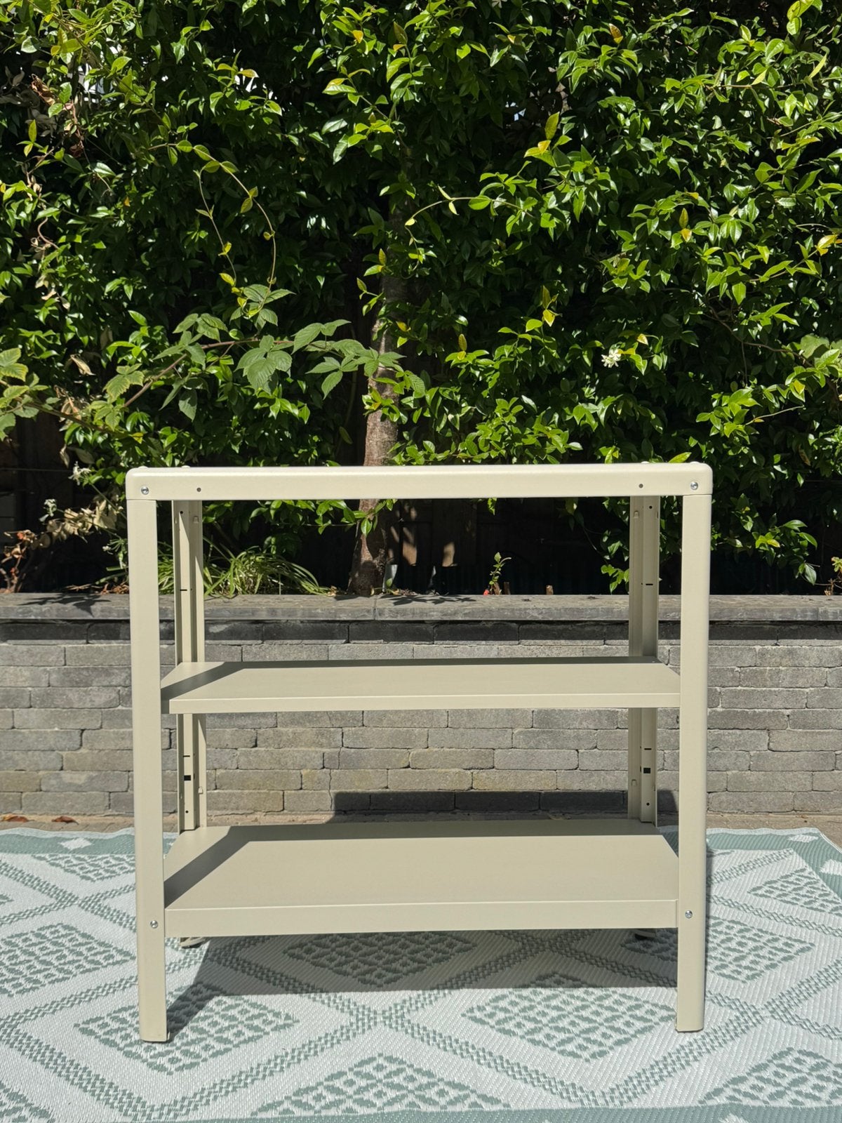 IKEA KOLBJÖRN stellingkast beige 80x35x81 cm binnen/buiten, Ophalen, Zo goed als nieuw