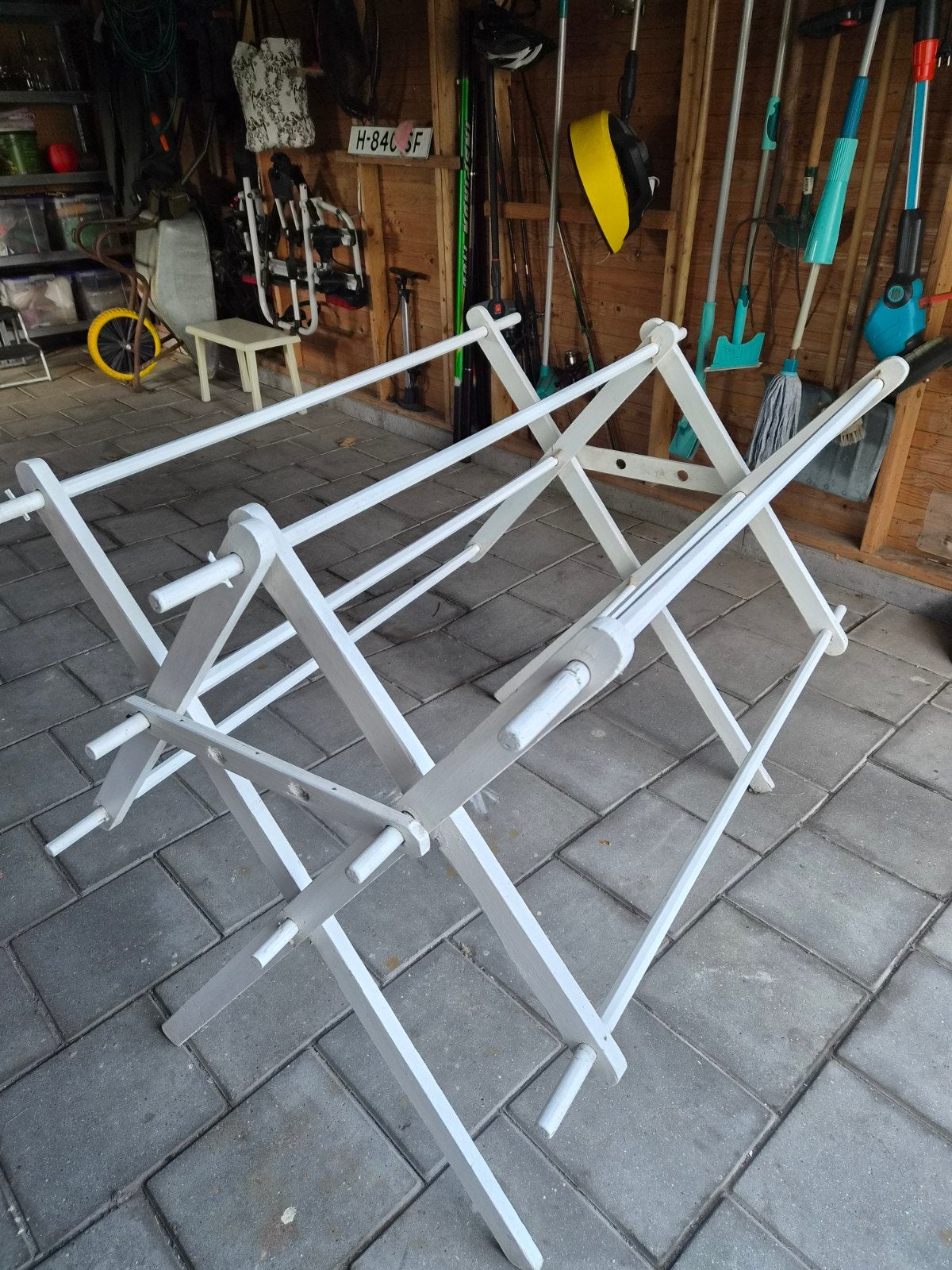Houten wasrek, Ophalen, Gebruikt, Wasrek