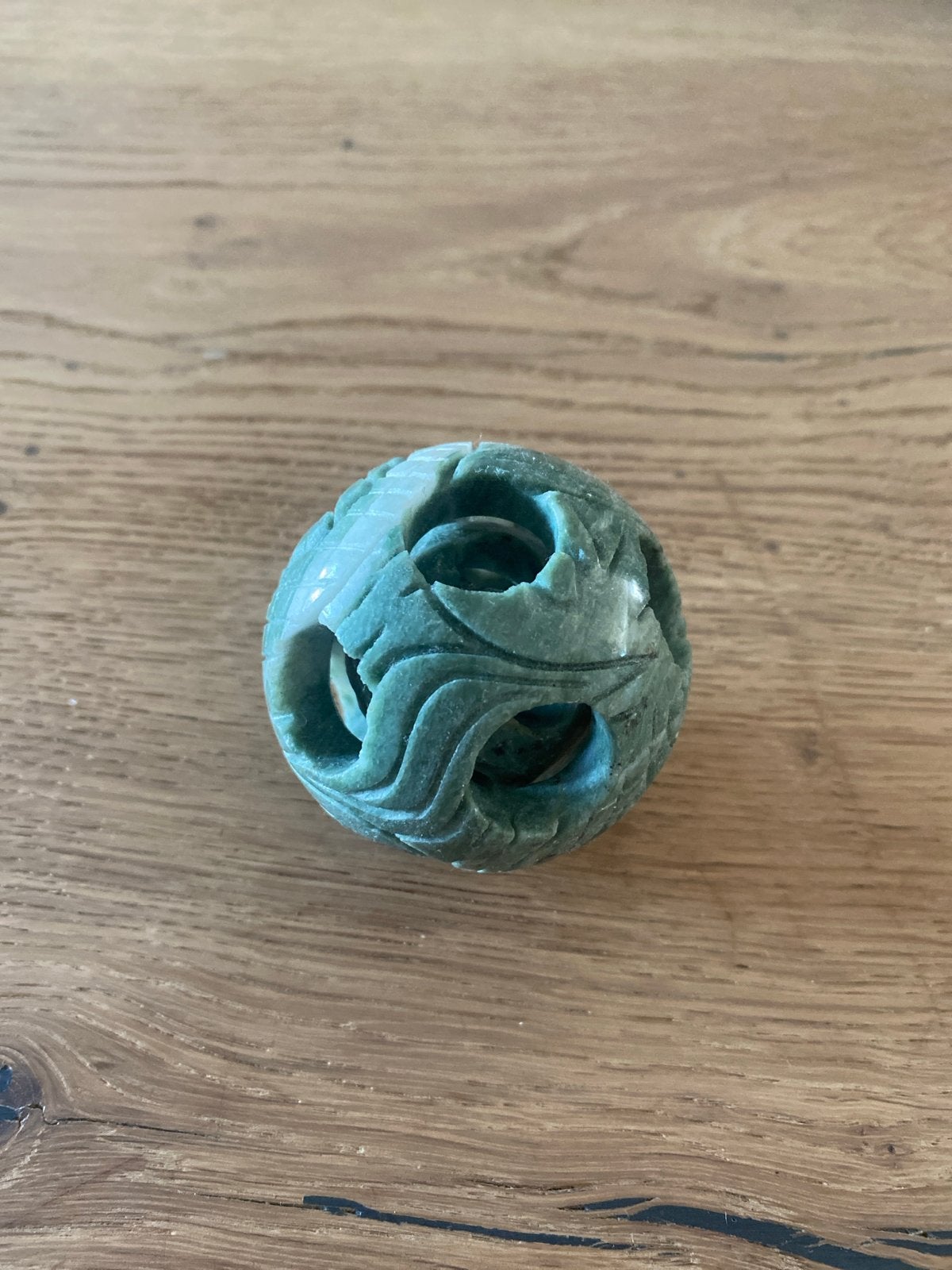 Chinese puzzelbal uit speksteen gesneden, Ophalen of Verzenden