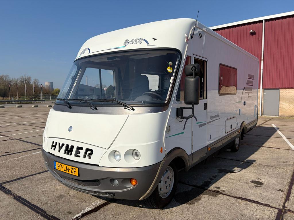 Hymer B654 * UNIEKE KILOMETERSTAND *, Caravans en Kamperen, Integraal, Ringverwarming, Fiat, Tot en met 3