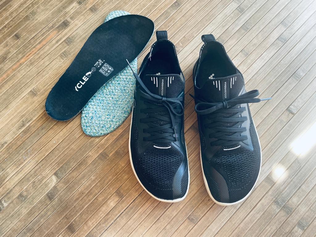 Vivobarefoot Primus lite knit 38, Verzenden, Zo goed als nieuw, Zwart, Sneakers of Gympen