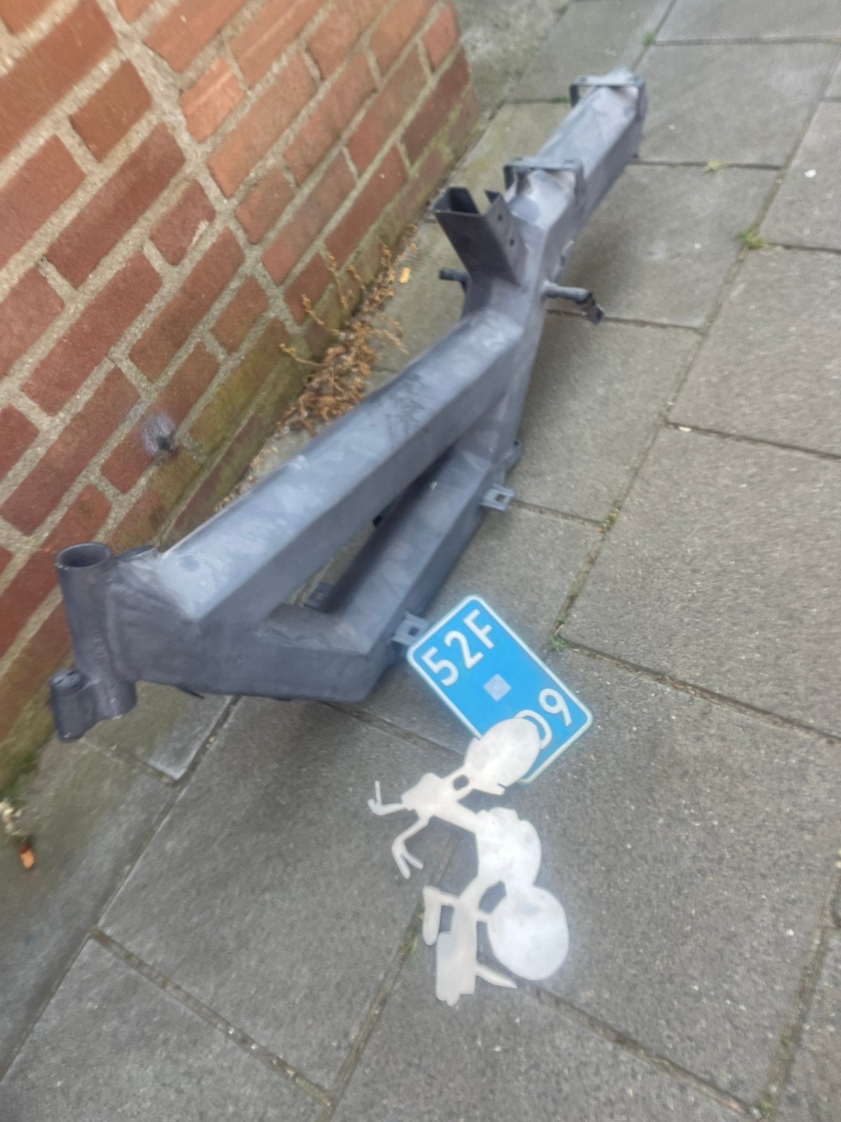 Gilera citta frame met kenteken €100, Fietsen en Brommers, Brommeronderdelen | Snorfietsen, Ophalen, Gebruikt, Frame, Gilera