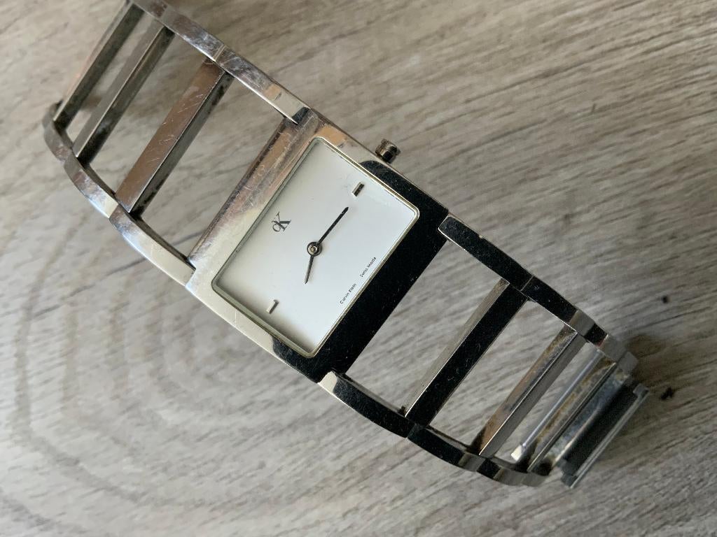 Mooi en Goedwerkend Orrigineel - Calvin Klein Dames horloge, Sieraden, Tassen en Uiterlijk, Horloges | Dames, Overige merken, Staal