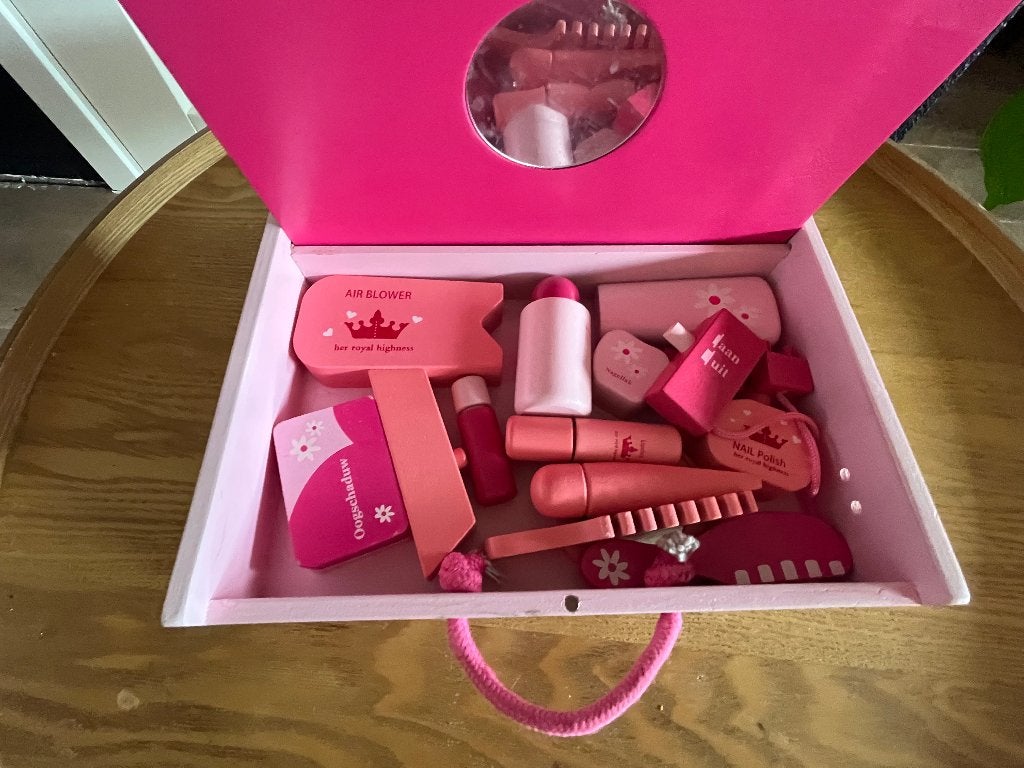 Kinder makeup doos van hout, Ophalen, Gebruikt, Overige typen