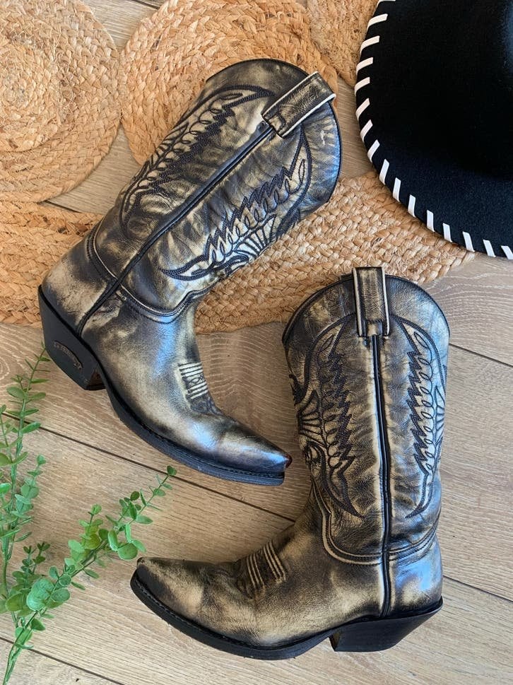 Sendra cowboylaarzen 37 western boots bohemian laarzen, Hoge laarzen, -, Zwart, -