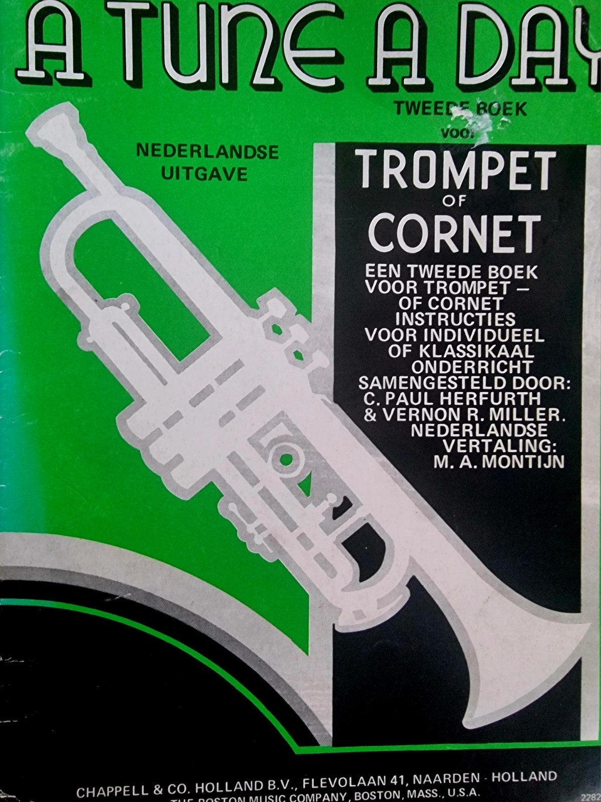 A Tune a Day - Trompet/Cornet I Nederlandse Uitgave Div57, Gebruikt, Verzenden, Les of Cursus, Trompet