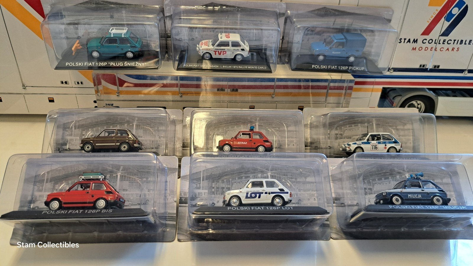 10x Hachette Polski Fiat 126P Maluch "Kultowe Maluchy", Overige merken, Auto, Ophalen of Verzenden, Zo goed als nieuw