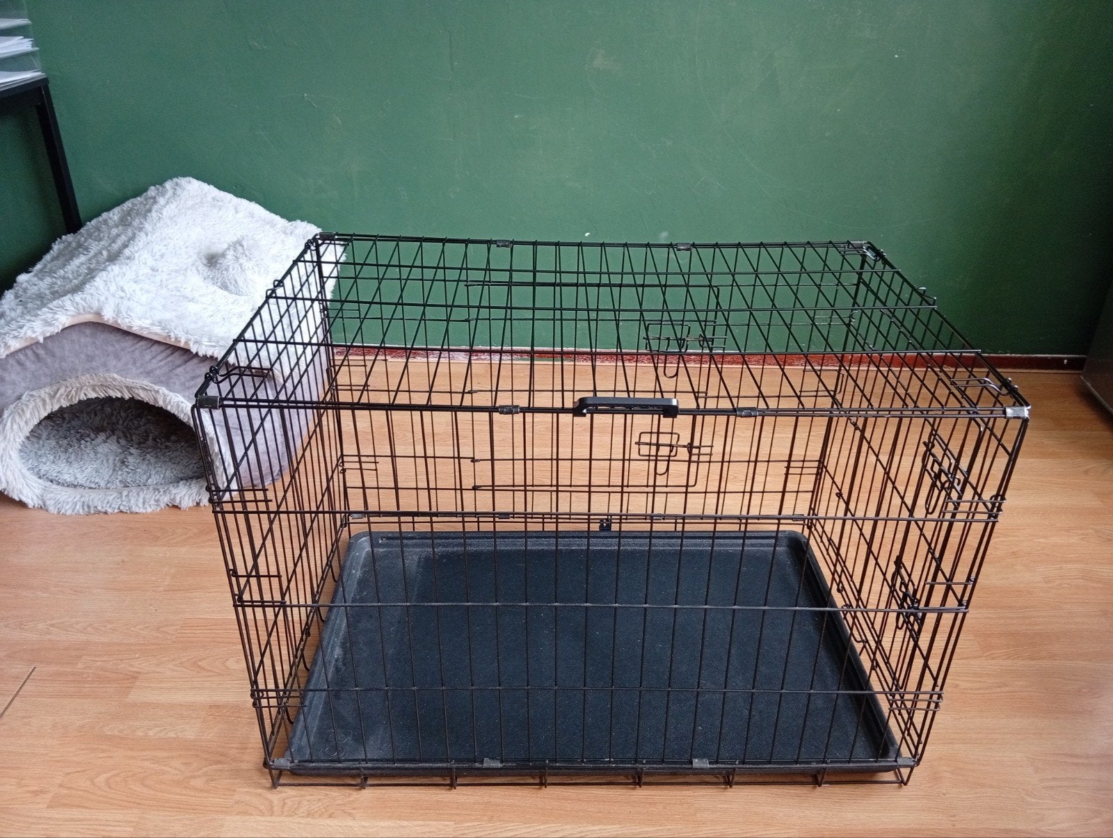 Grote hondenbench 90cm - opvouwbaar - 2 deuren - nette staat, Ophalen, Gebruikt