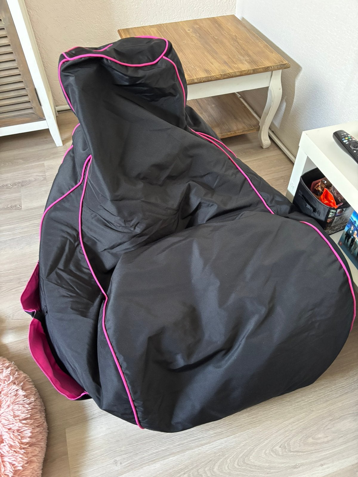 Roze zwarte game zitzat, Ophalen, Zo goed als nieuw