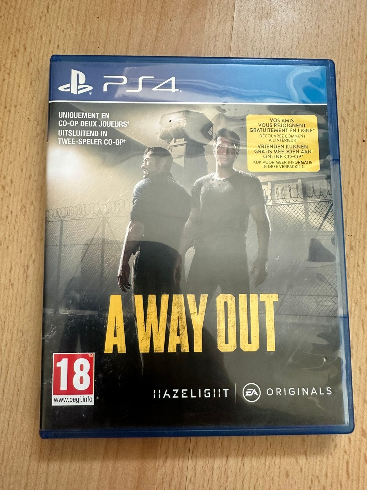 A Way Out Zeldzaam!, Spelcomputers en Games, Games | Sony PlayStation 4, Avontuur en Actie, 1 speler, Ophalen of Verzenden, Zo goed als nieuw