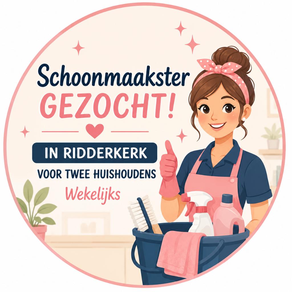 Schoonmaakster gezocht in Ridderkerk, Diensten en Vakmensen, Schoonmaken