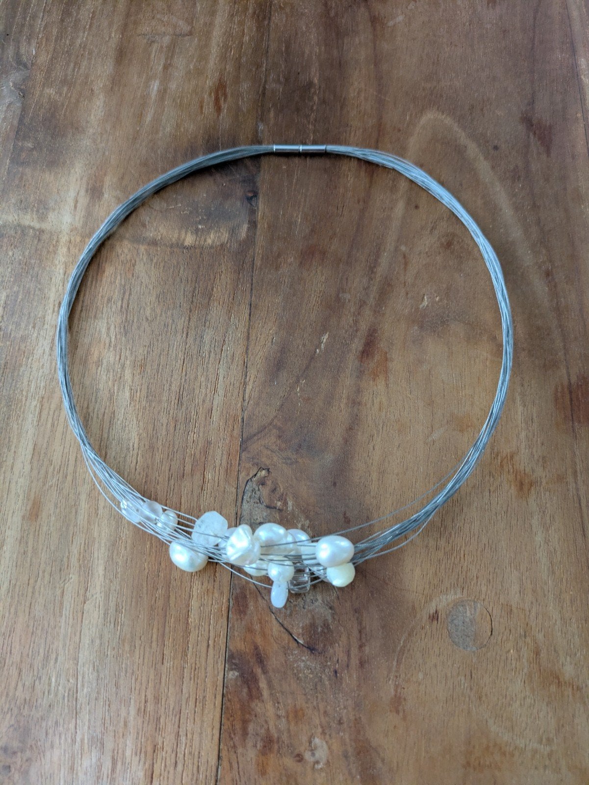 Rabinovich ketting met zoetwaterparel, Sieraden, Tassen en Uiterlijk, Ophalen of Verzenden, Zo goed als nieuw, Steen of Mineraal