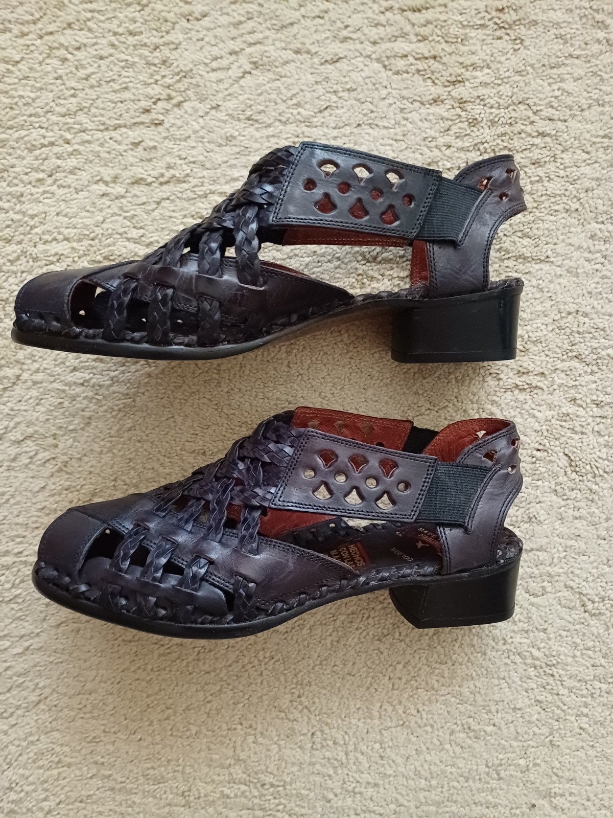 zwart leren Pikolinos sandalen - 36,5, Verzenden, Zwart, Nieuw, Sandalen of Muiltjes