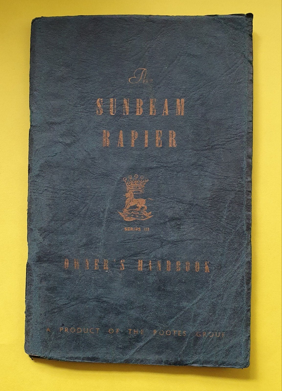 Sunbeam Rapier Series III Owners Handbook, Ophalen of Verzenden, Gelezen, Overige merken