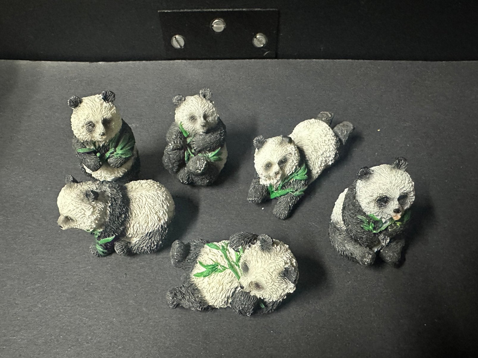 6 panda beeldjes, Verzamelen, Beelden en Beeldjes, Ophalen of Verzenden