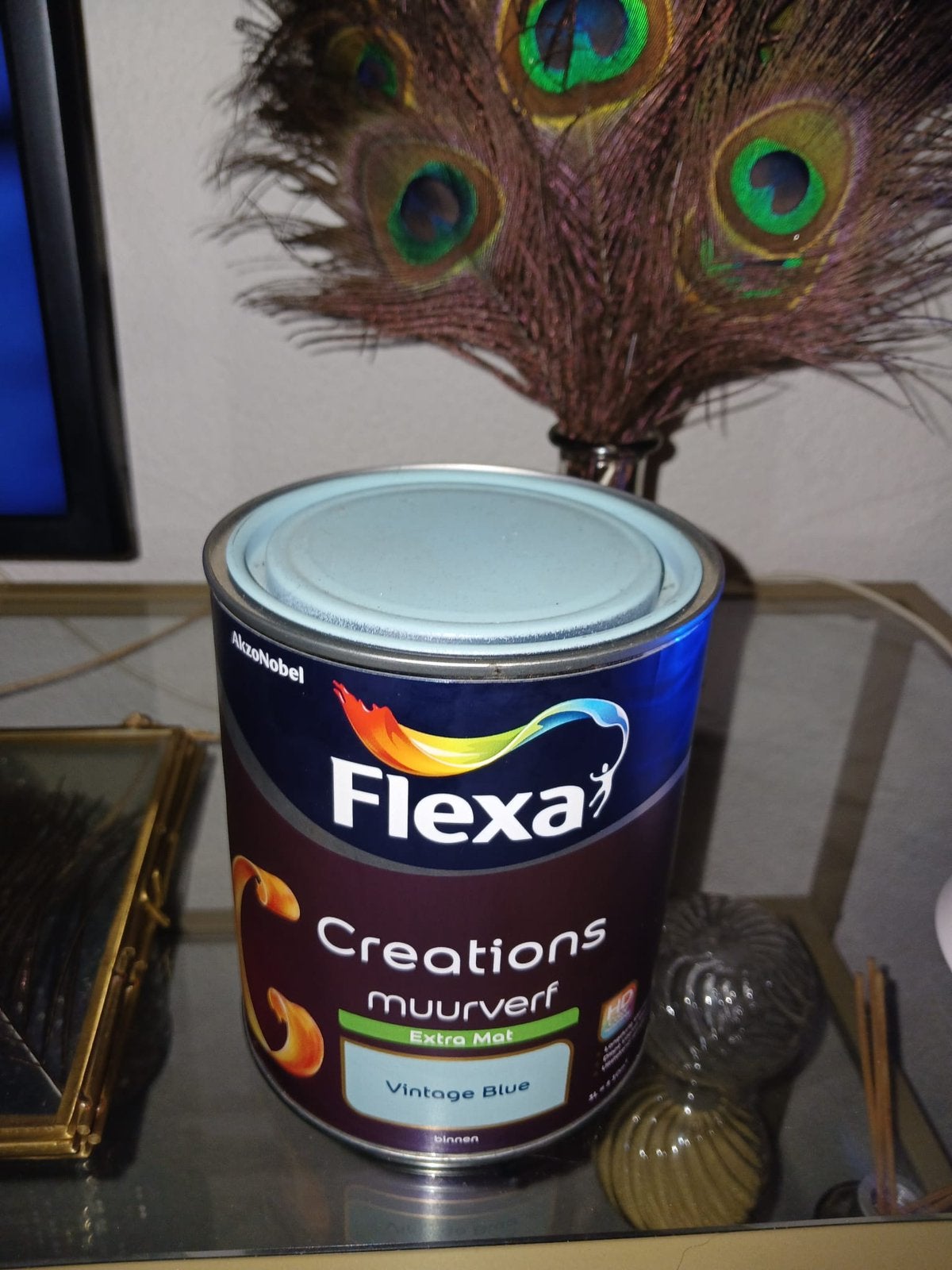 Flexa muurverf nieuw vintage blue, Ophalen, Nieuw, Blauw