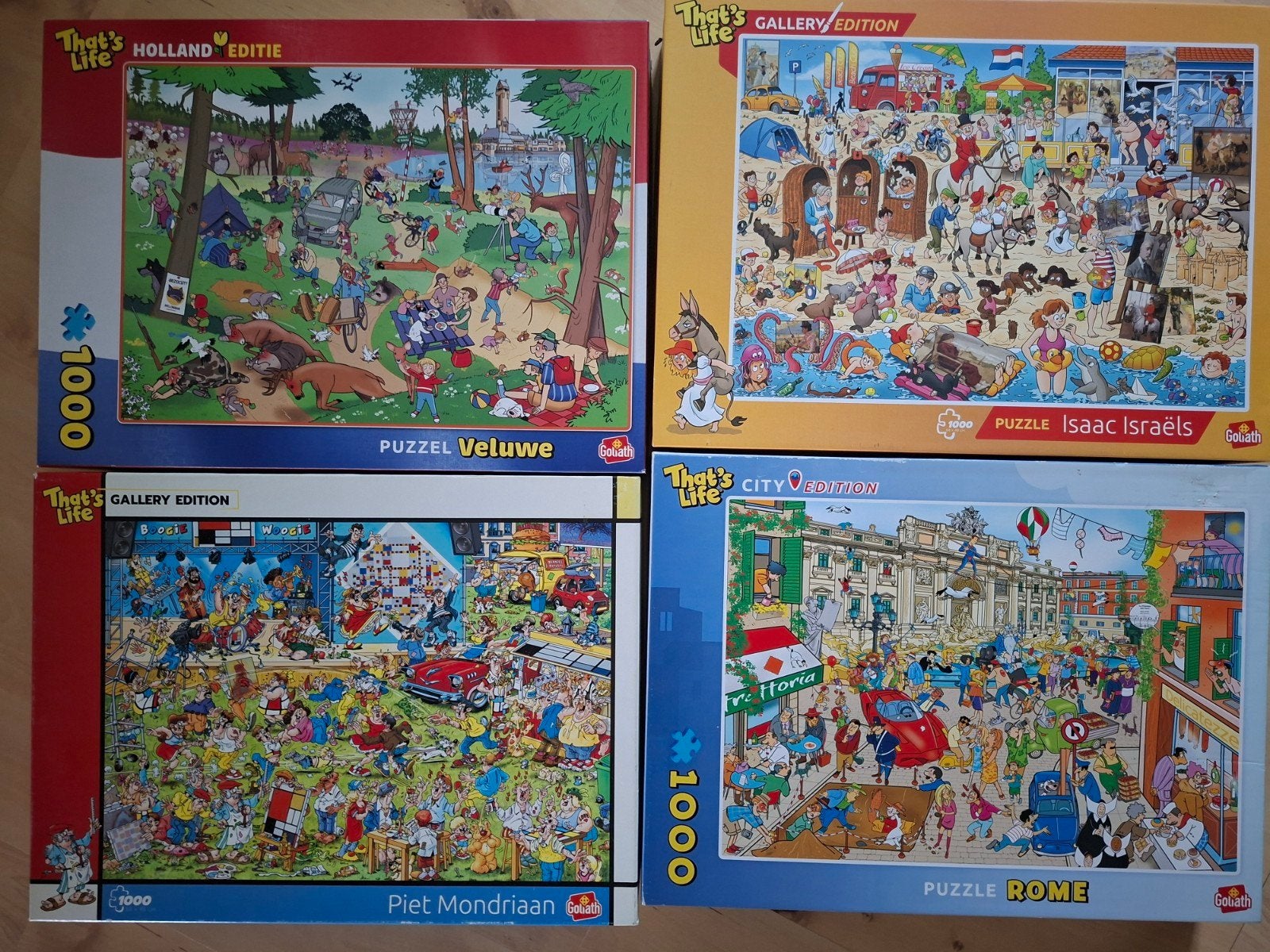 4x That's Life Puzzels 1000 stukjes - 10 euro!, Hobby en Vrije tijd, Ophalen of Verzenden, Gebruikt