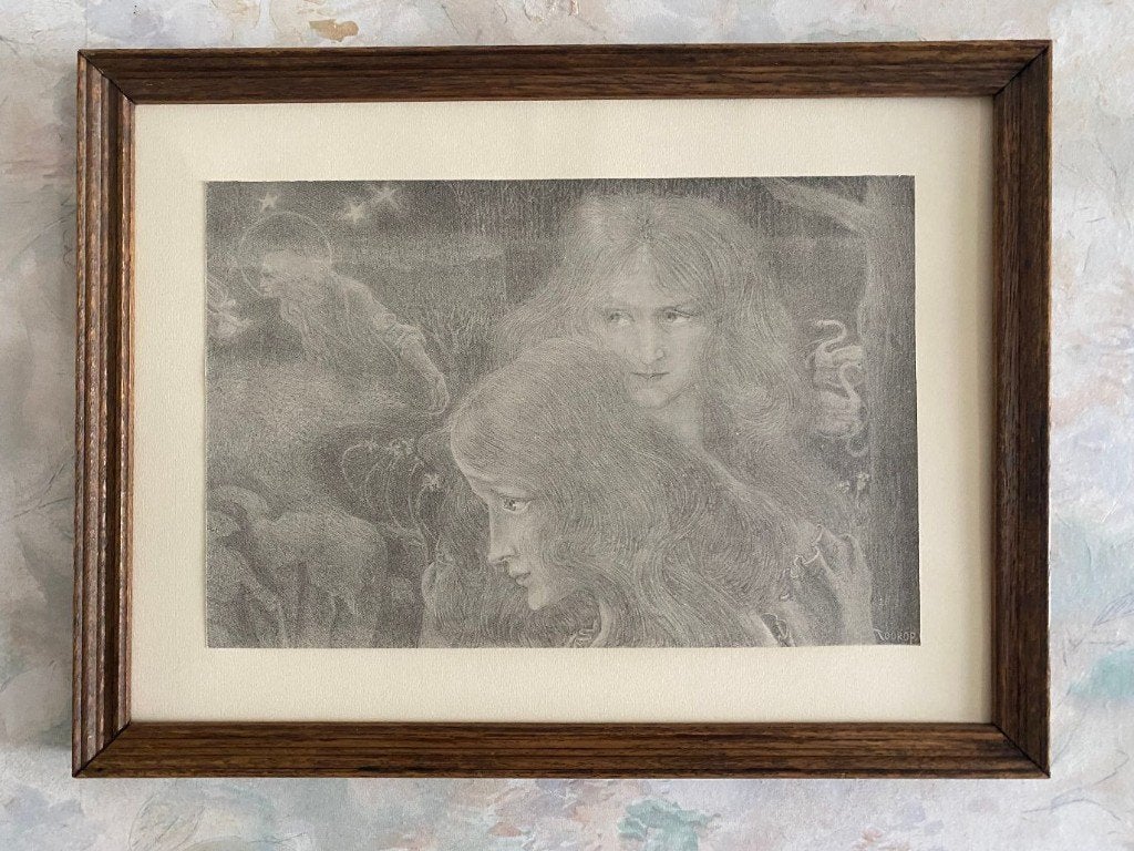 Jan  Toorop  .  1895, Antiek en Kunst, Ophalen of Verzenden