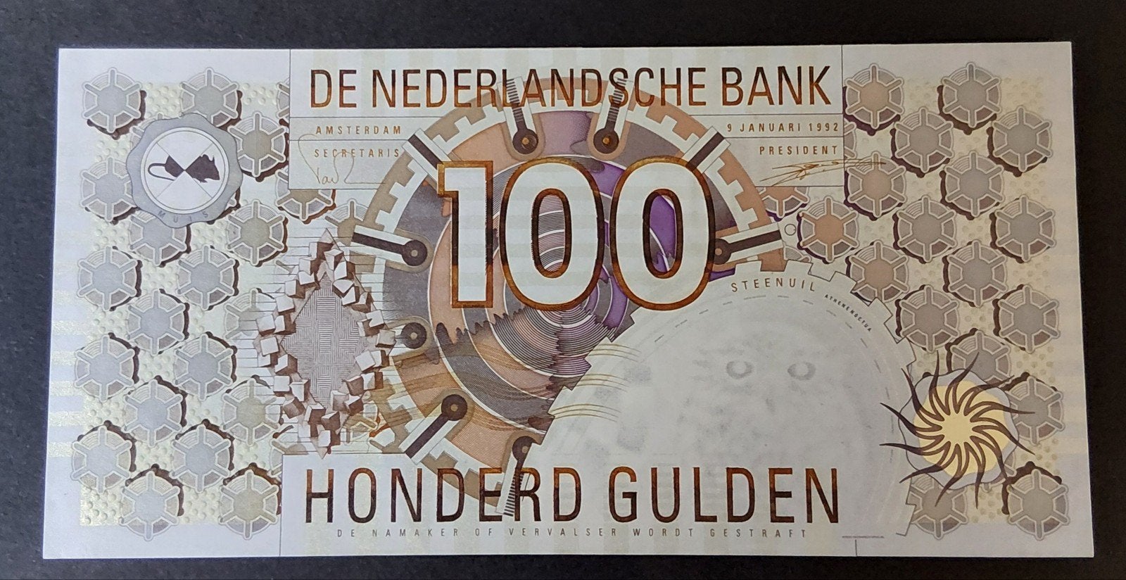 Bankbiljet  100 Gld. kwaliteit UNC 1997  cat. Nvmh 124-2a, Verzenden, 100 gulden