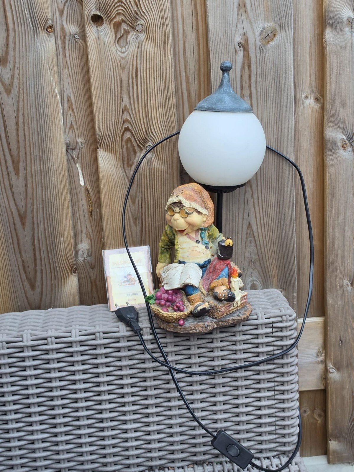 Tafellamp met laaf en druiven - Sfeervolle verlichting, Verzamelen, Efteling, Ophalen of Verzenden, Gebruikt