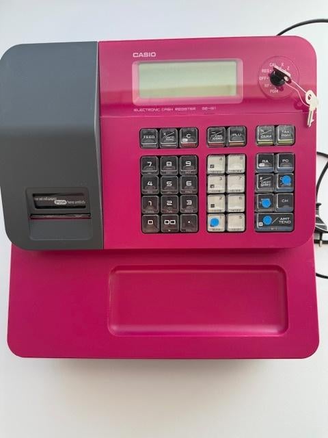 Kassa als nieuw Casio incl. 9 papierrollen, Ophalen of Verzenden, Zo goed als nieuw