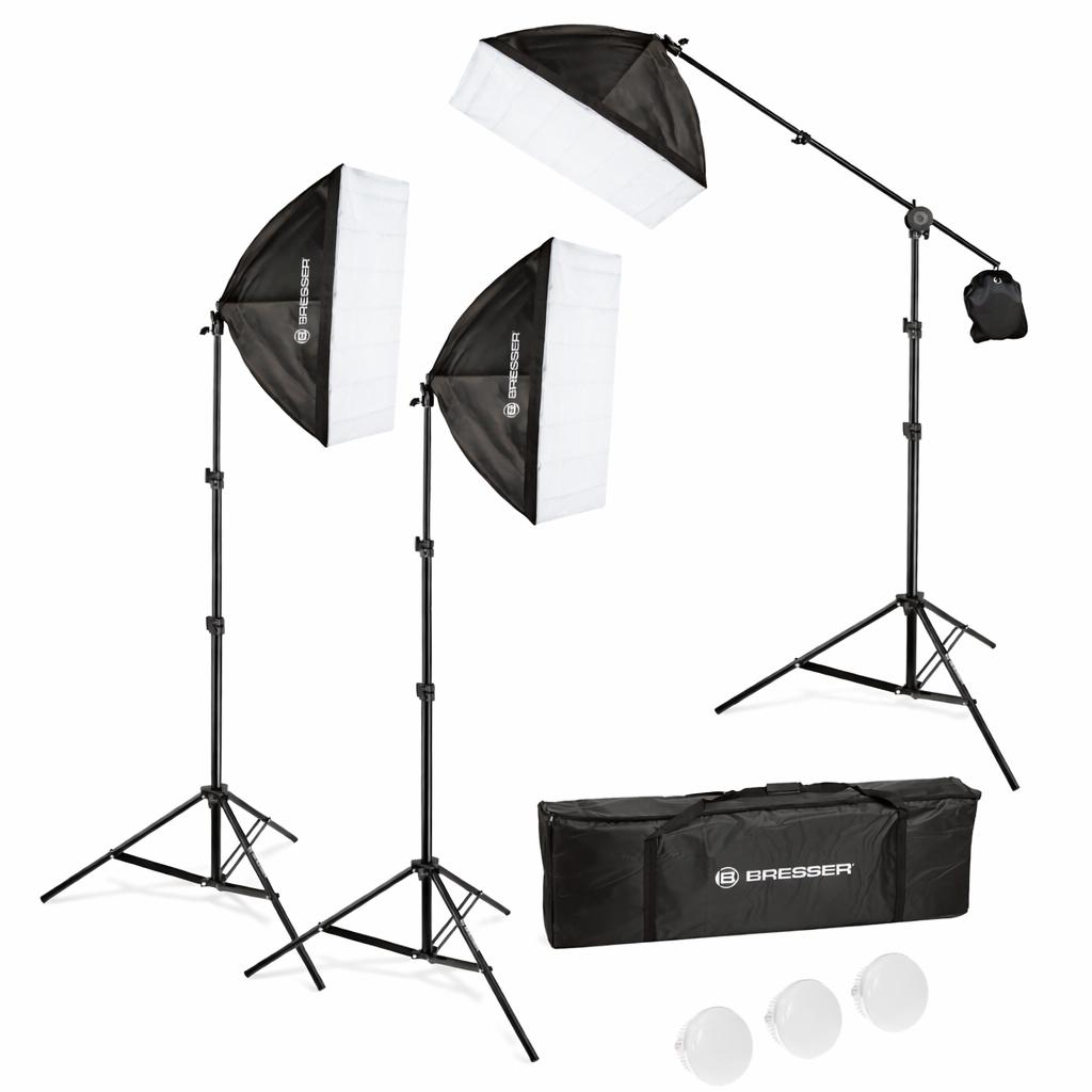 Professionele Fotostudio Set – Bresser Daglicht Achtergrond, Ophalen of Verzenden, Zo goed als nieuw, Complete fotostudio