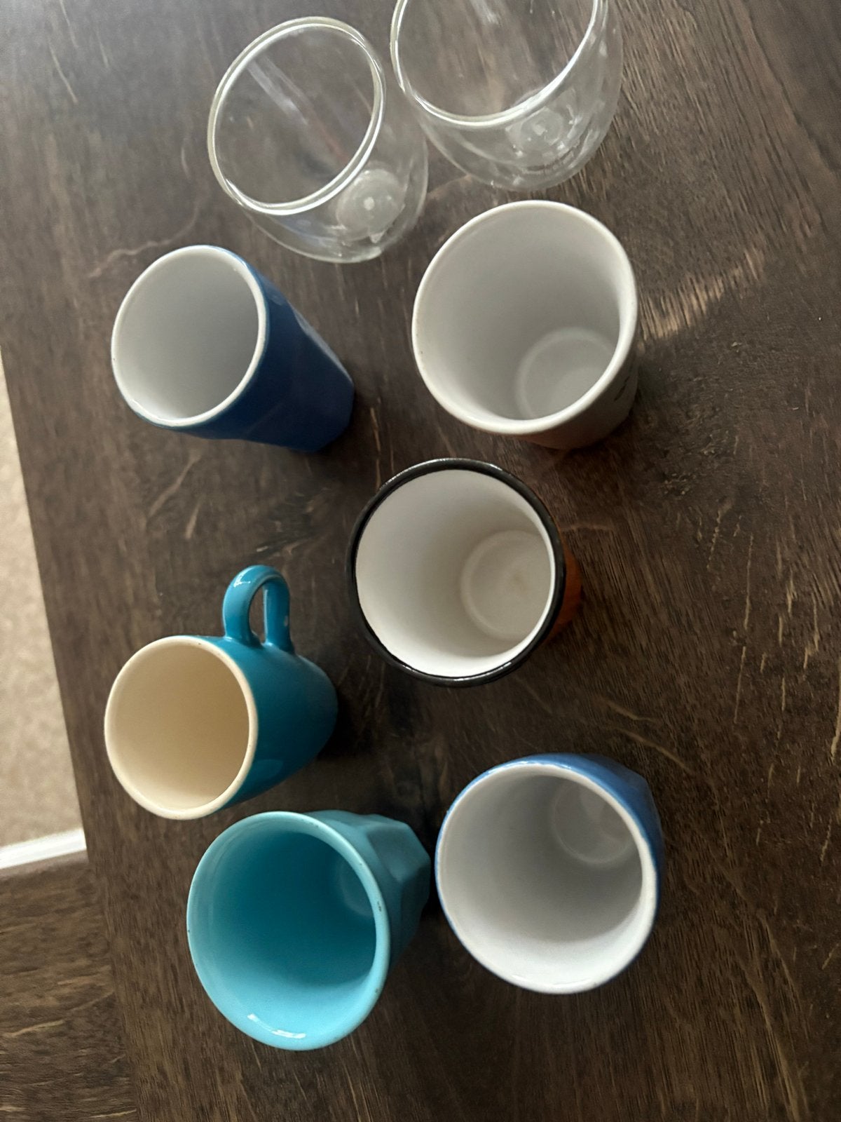 Diverse koffiekopjes en glazen set, Ophalen of Verzenden, Steen/keramiek, Meerkleurig, Overige merken