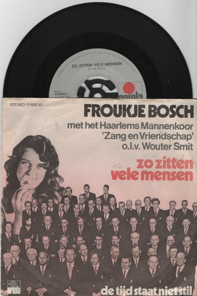 Froukje Bosch en Haarlems Mannenkoor– Zo Zitten Vele Mensen, Cd's en Dvd's, Vinyl | Nederlandstalig, Ophalen of Verzenden, Gebruikt