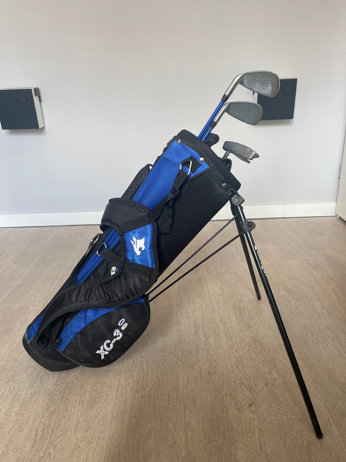 Cougar junior golftas met 3 clubs, Ophalen, Gebruikt, Set, Overige merken