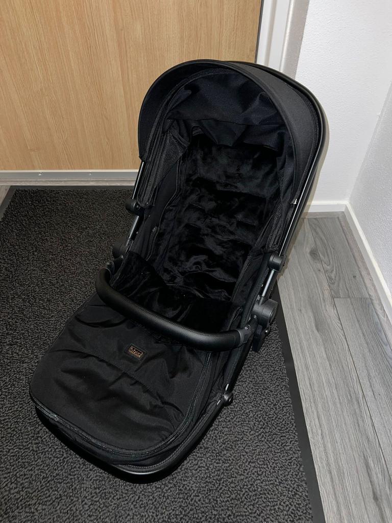 B.Bee PRAM Deluxe Compleet - Luxe Combiwagen 3-in-1, Gebruikt, Luchtbanden, Combiwagen, Ophalen