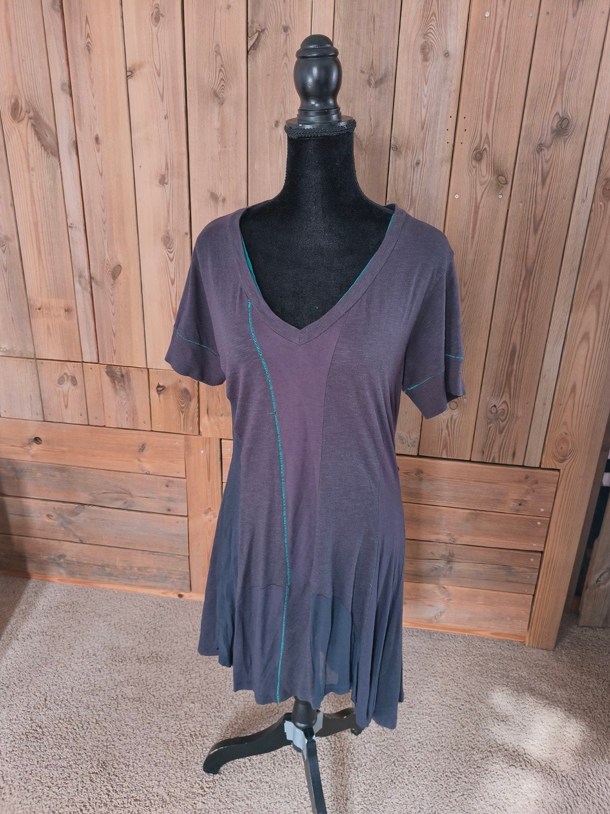 Didi tuniek mast xl blauw met groene details, Kleding | Dames, Blouses en Tunieken, Blauw, Maat 46/48 (XL) of groter, Didi, Ophalen of Verzenden