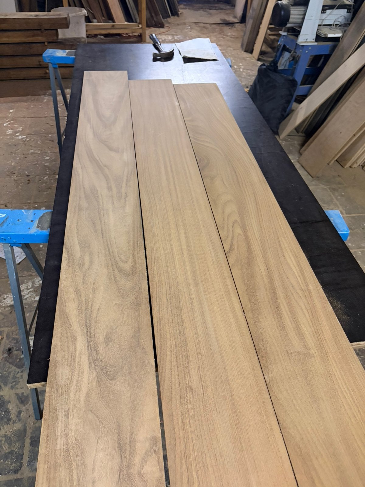 Teak planken - berken multiplex met 5mm teak toplaag, 50 tot 150 cm, Nieuw, Ophalen of Verzenden, 10 m² of meer