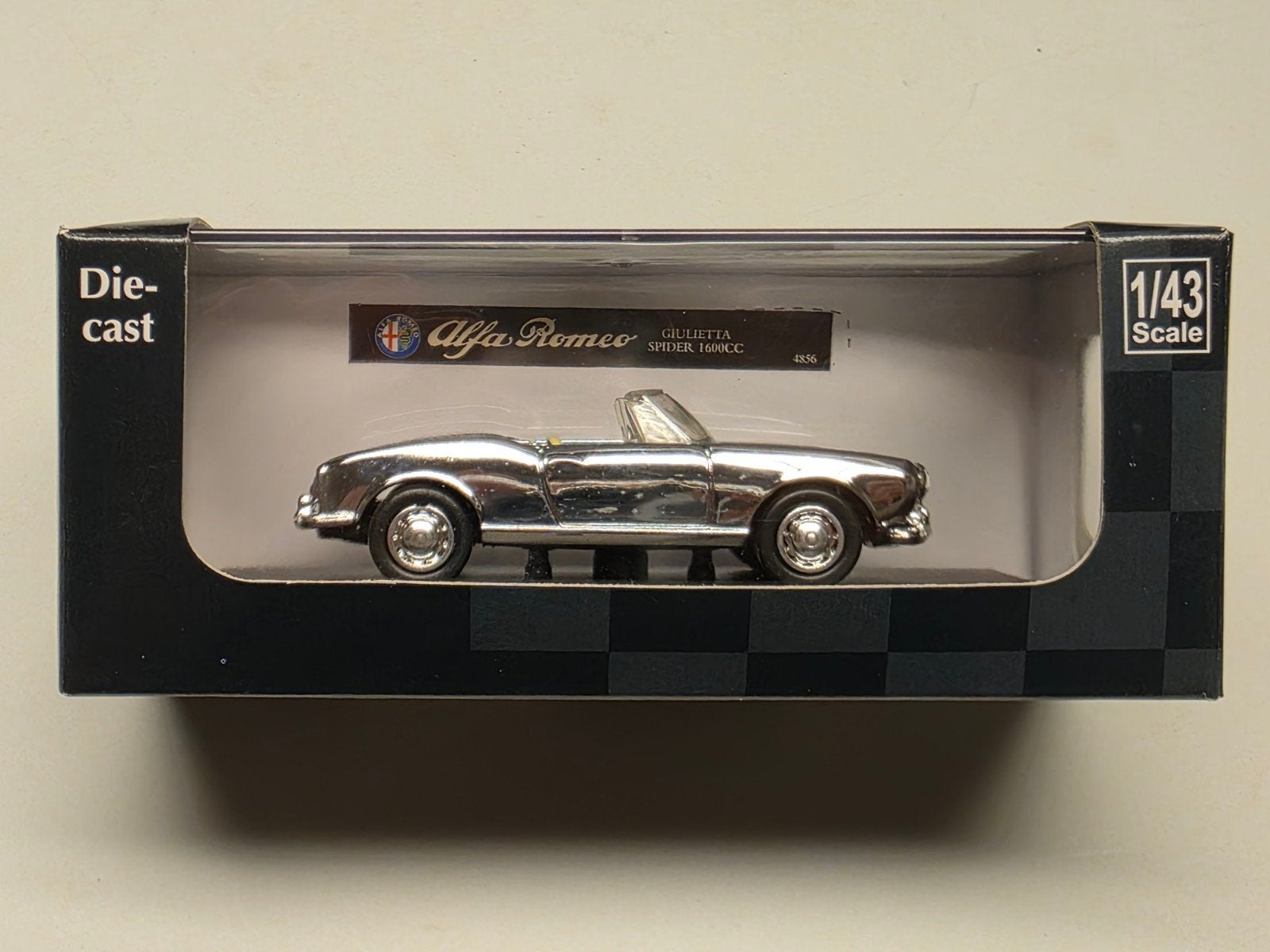 Alfa Romeo Giulietta Spider 1600cc Die-cast 1/43, Ophalen of Verzenden, Nieuw, Overige typen
