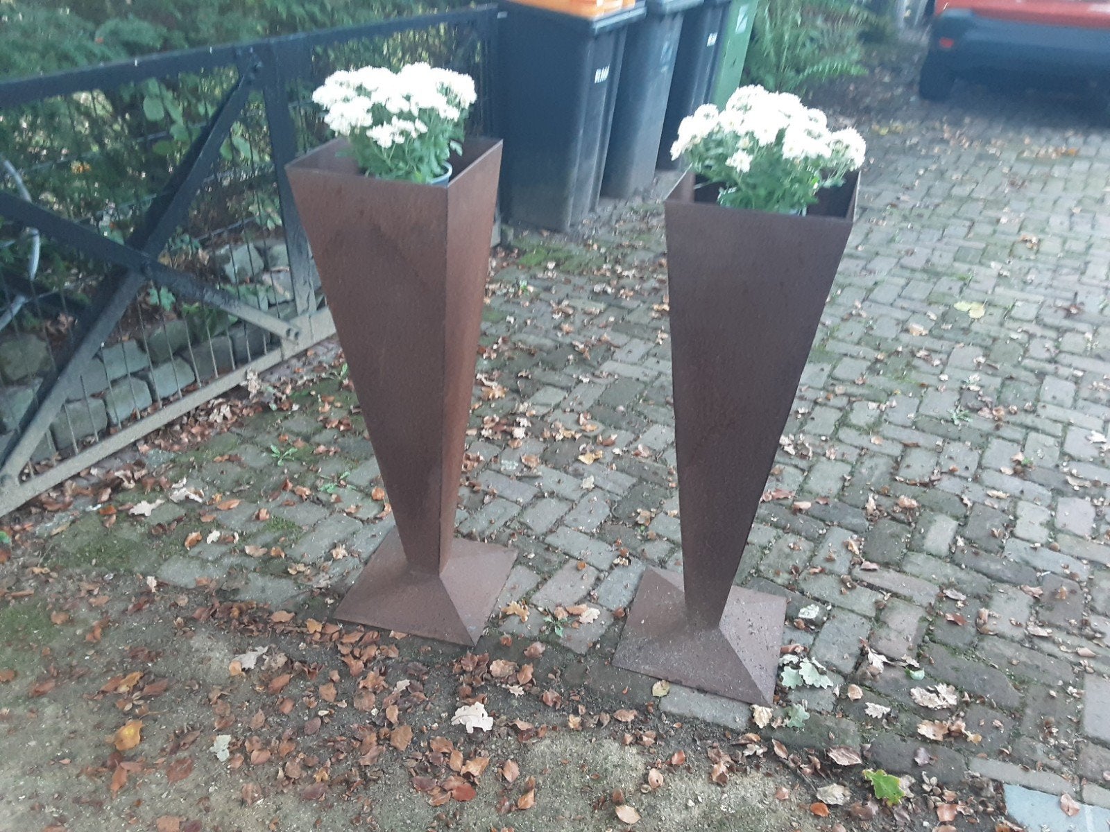 cortenstaal plantenbak, Tuin en Terras, Ophalen, Rond, Metaal