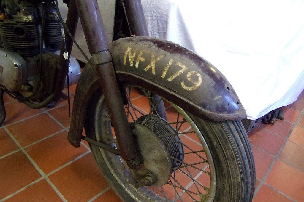 Onderdelen voor een 1959 Triumph 5TA Speed Twin, Motoren, Ophalen, Gebruikt