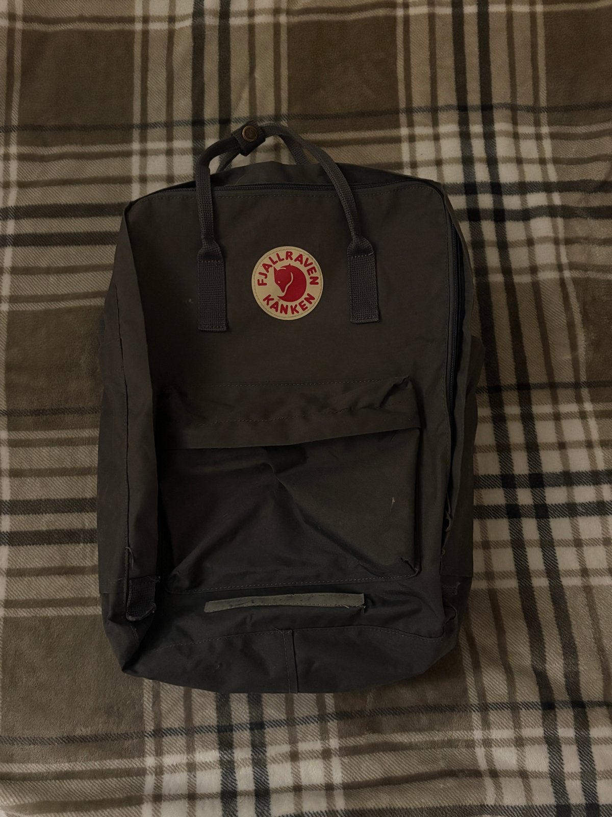 Fjällräven Kånken Rugzak - Donkergrijs, Overige merken, Gebruikt, 25 tot 40 cm, Ophalen of Verzenden