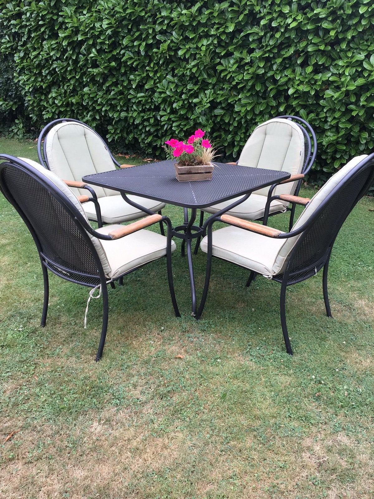 Royal garden tuinset tafel / 4 stoelen,  incl kussens, Ophalen, Gebruikt, Overige materialen