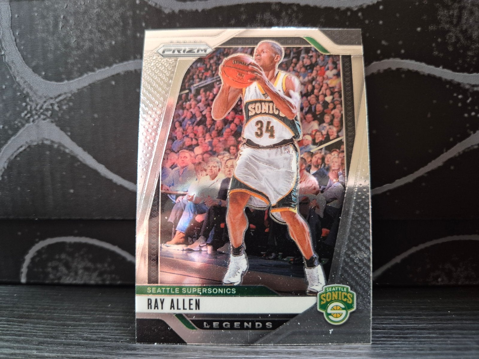 Ray Allen Prizm Legends Basketbal Kaart Seattle Supersonics, Ophalen of Verzenden, Zo goed als nieuw, Overige sporten, Spelerskaart