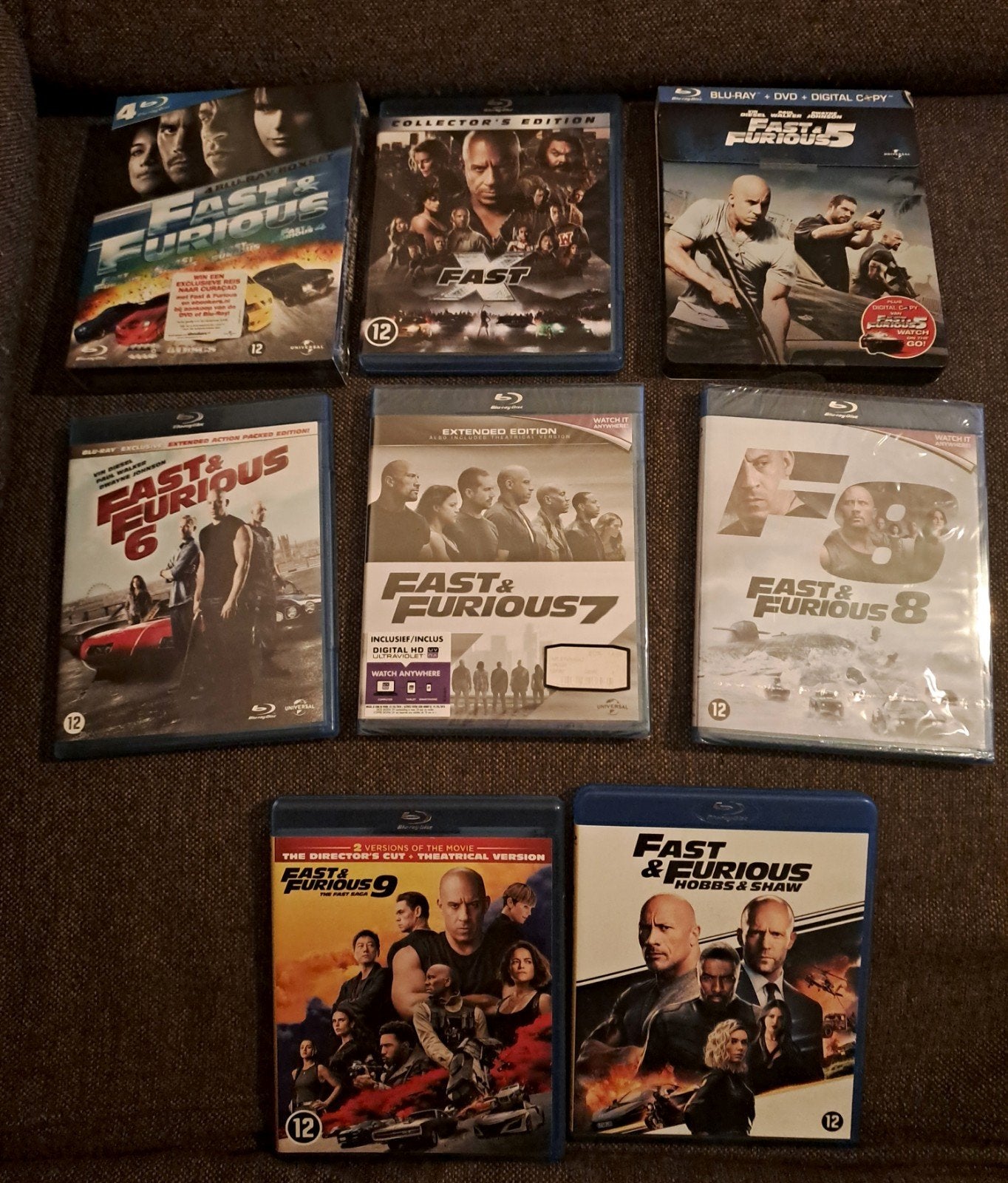 Fast & Furious Blu-ray Collectie - Diverse Films en Boxset, Engels, Actie, Ophalen of Verzenden, Zo goed als nieuw