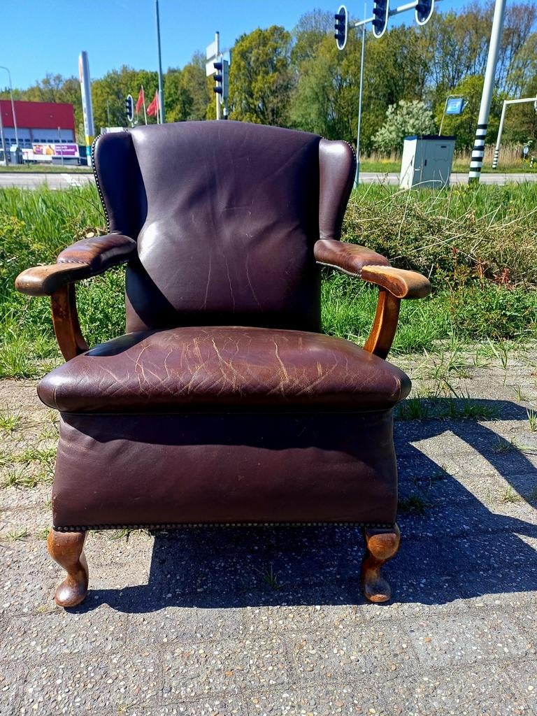 Antieke Engelse Fauteuil Ca.1930, Ophalen of Verzenden