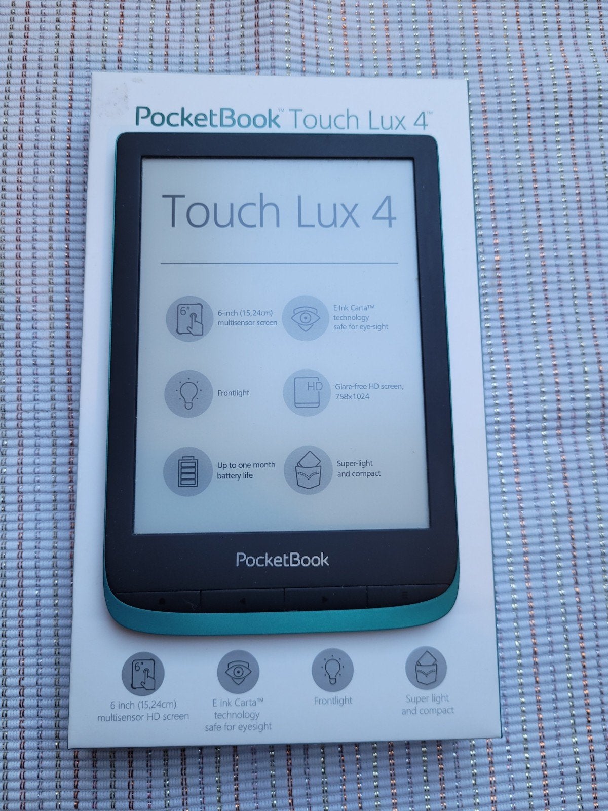 PocketBook Touch Lux 4, Computers en Software, E-readers, Ophalen of Verzenden, 8 GB, PocketBook, Touchscreen