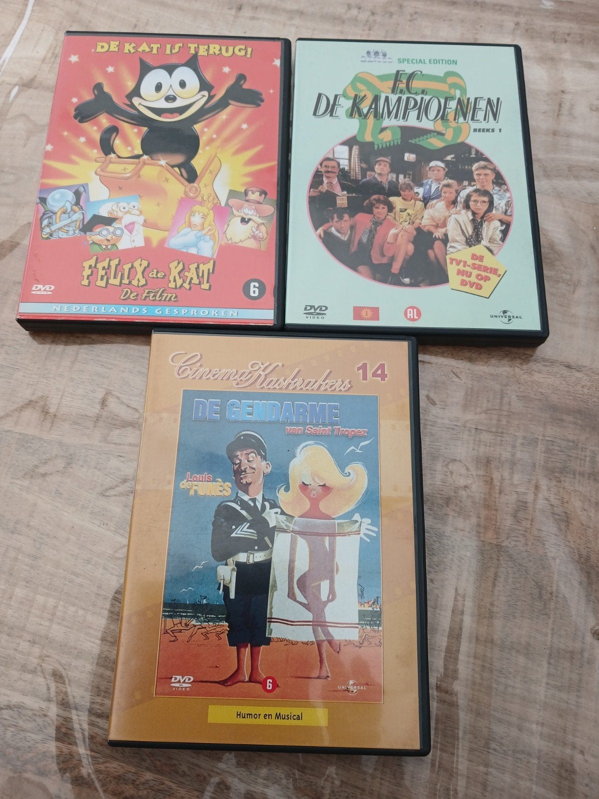 DVD-collectie: Felix de Kat, De Kampioenen, De Gendarme, Gebruikt, Nederlands, Seizoen 1, Nederlands