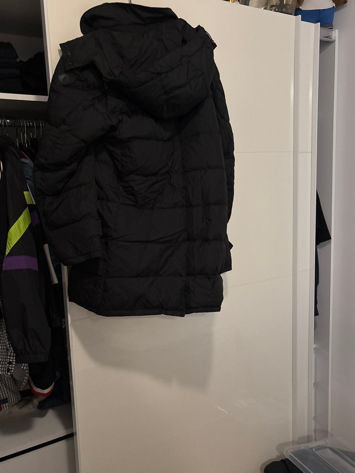 Moncler jas maat 7, Kleding | Dames, Jassen | Winter, Ophalen of Verzenden, Zo goed als nieuw, Maat 46/48 (XL) of groter, Zwart