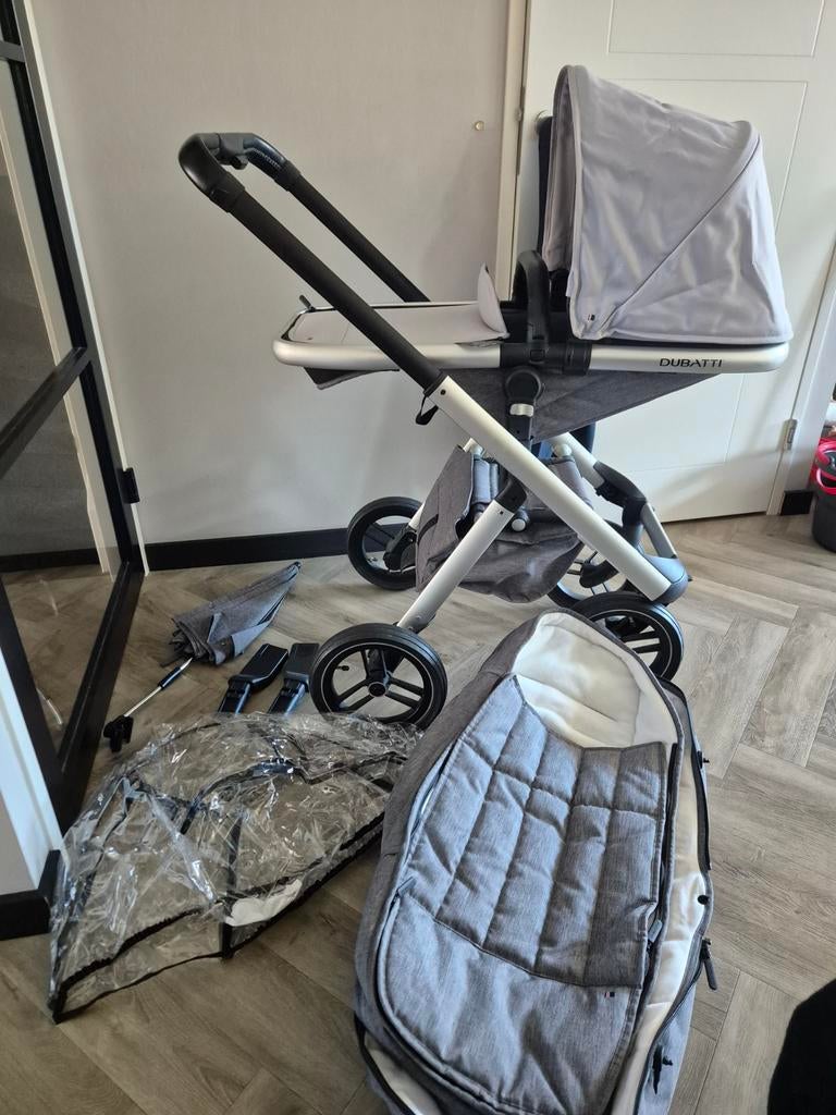 Dubatti kinderwagen met Maxi-Cosi adapter, Kinderen en Baby's, Kinderwagens en Combinaties, Gebruikt, Met autostoeltje, Combiwagen