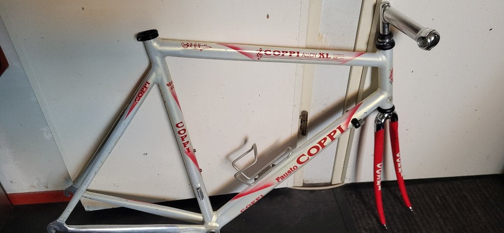 Fausto Coppi , Orange Crush ,Moozes Sherpa bikeframes., Ophalen of Verzenden, Gebruikt, Frame, Aluminium