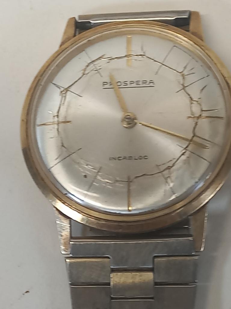 Vintage Prospera Incabloc Polshorloge - Verguld met bandje, Sieraden, Tassen en Uiterlijk, Overige materialen, Polshorloge, 1960 of later