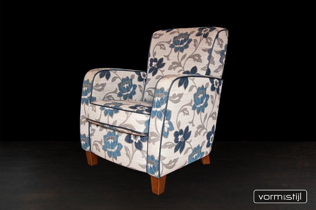 Vidato clubfauteuil, Huis en Inrichting, Ophalen, 75 tot 100 cm, Zo goed als nieuw, Stof