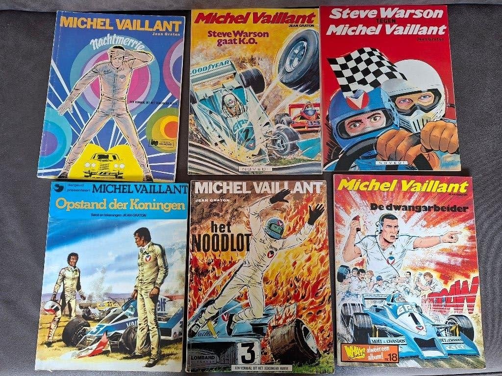 Stripboek Michel Vaillant, Meerdere stripboeken, Ophalen, Gelezen, Jean Graton